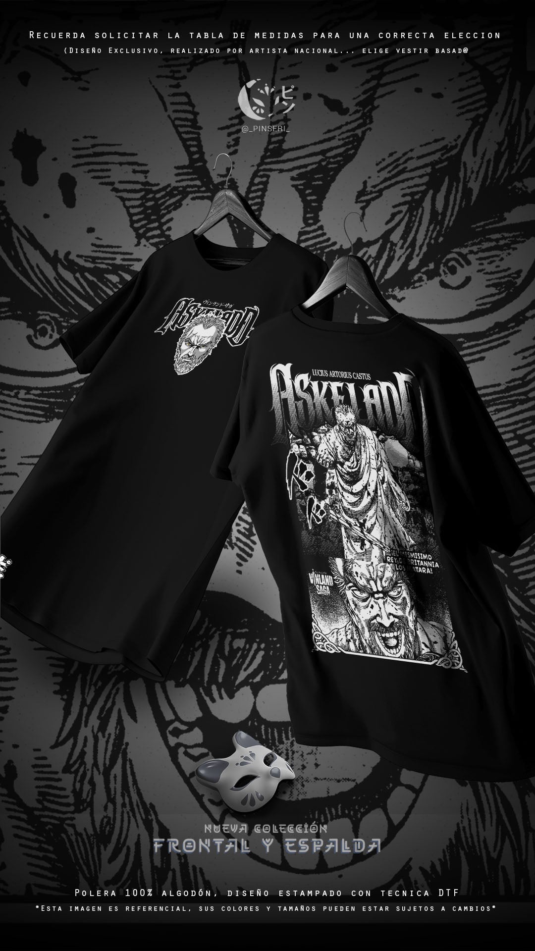 Diseño Askeladd Frontal y Espalda