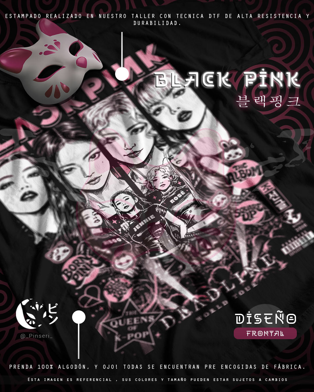 Diseño Blackpink - Black Pink Tradicional
