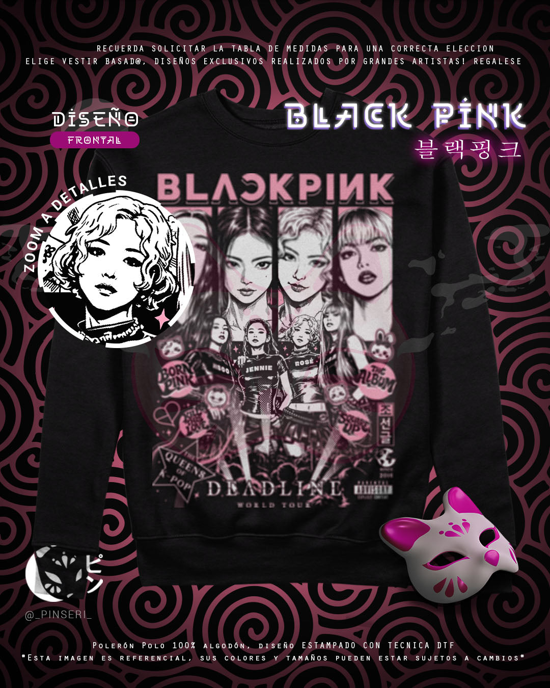 Polo Diseño Blackpink - Black Pink