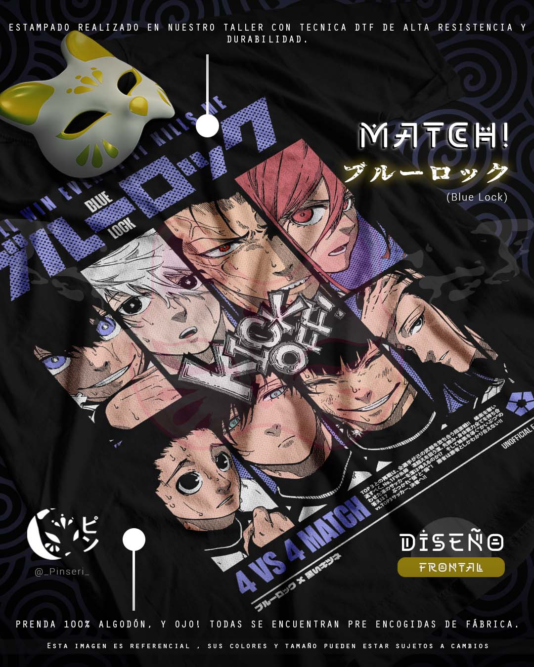 Diseño Match - Blue Lock Tradicional