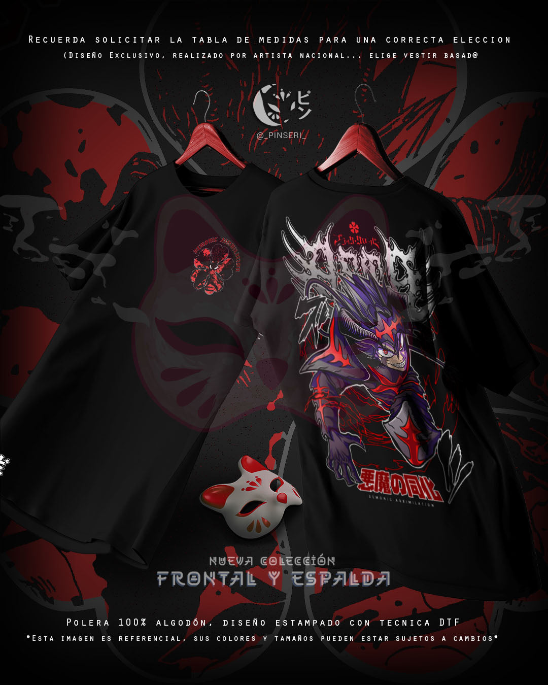 Diseño Asta Assimilation - Black Clover Frontal y Espalda