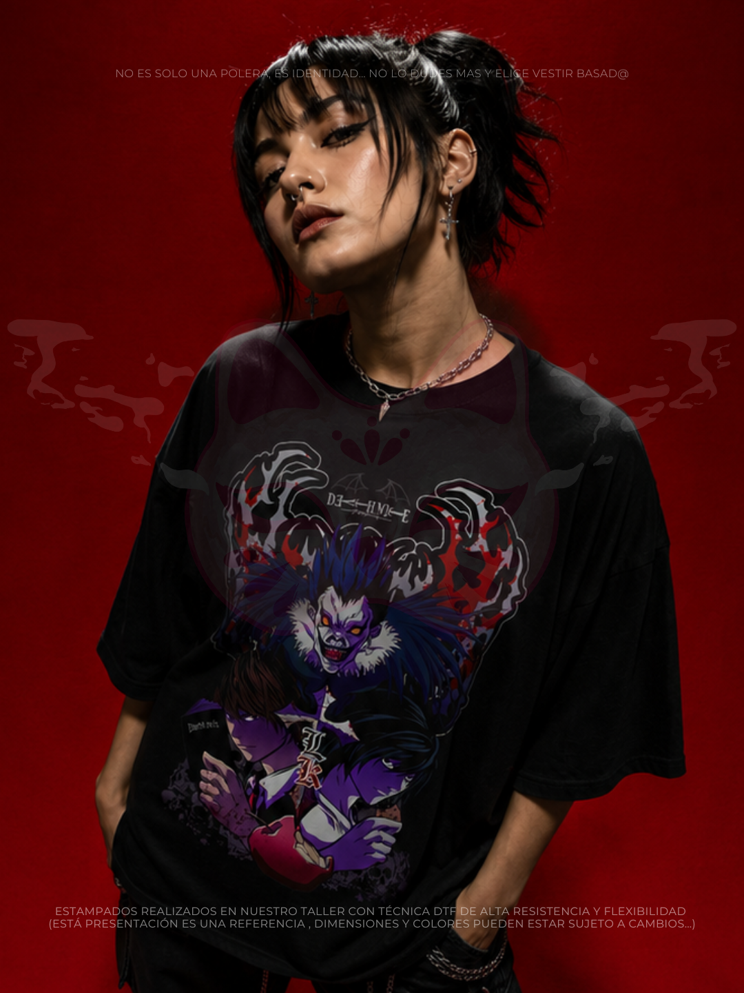 Diseño Kira - Ryuk & L - Death Note Tradicional