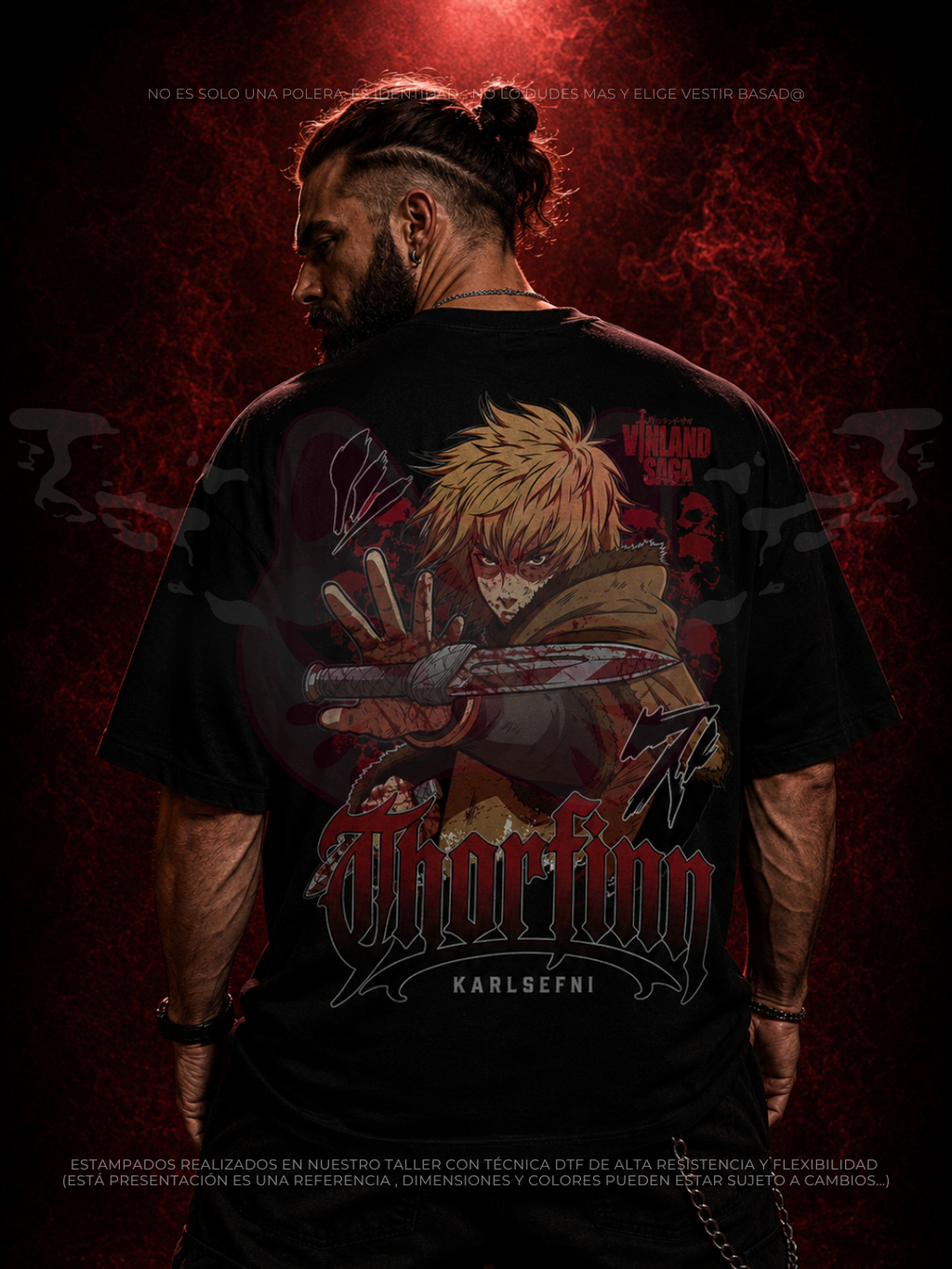 Diseño Karlsefni - Vinland Saga Frontal y Espalda