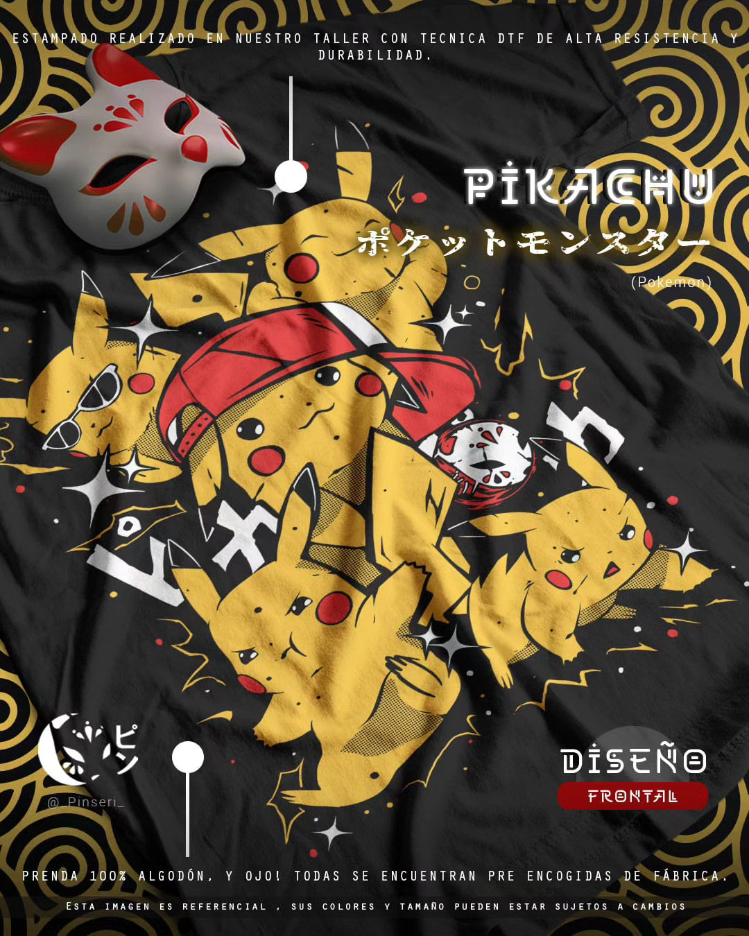 Diseño Pikachu - Pokémon Tradicional