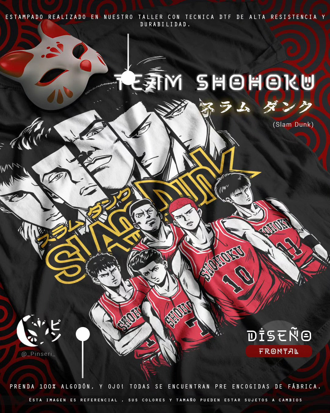 Diseño Team Shohoku - Slam Dunk Tradicional