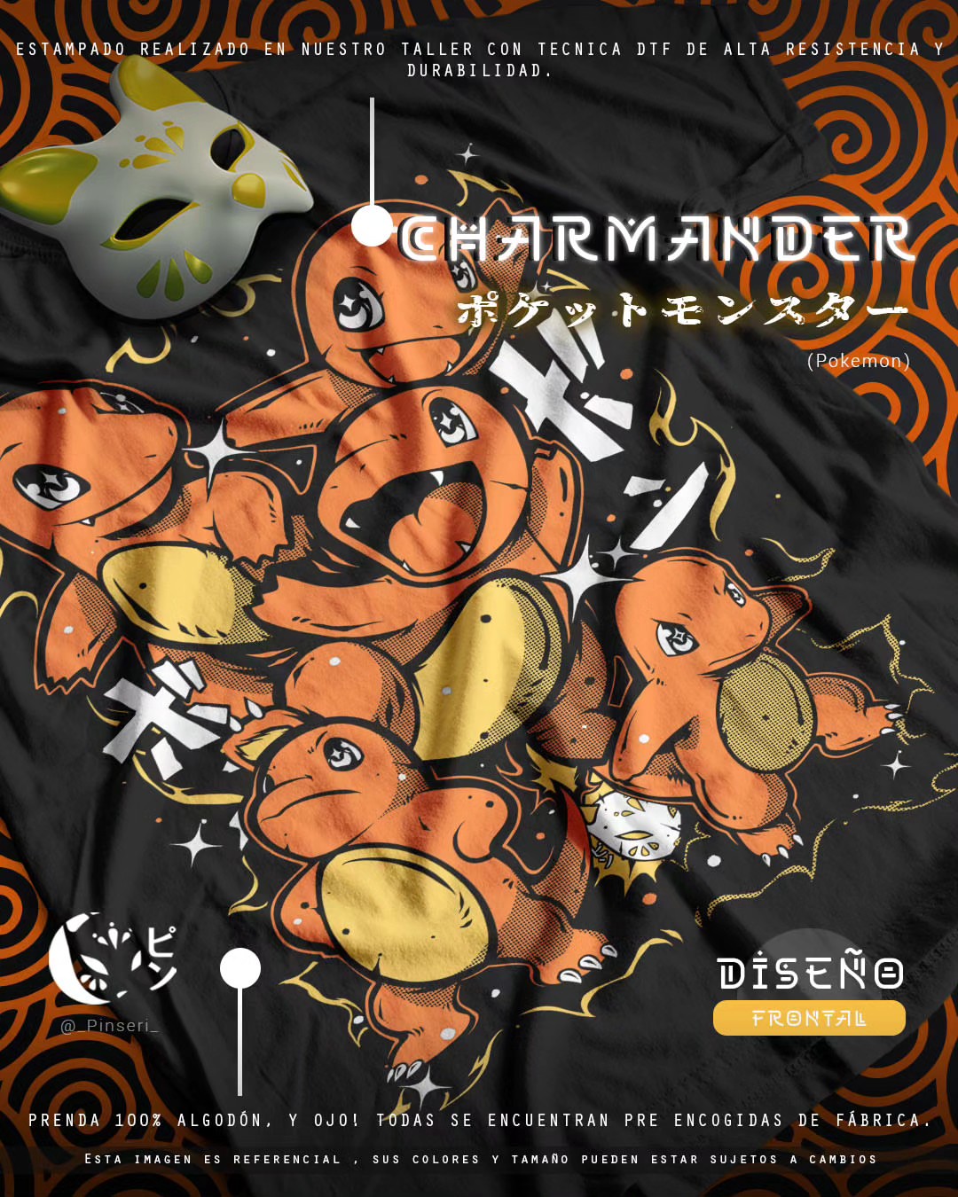 Diseño Charmander - Pokémon Tradicional