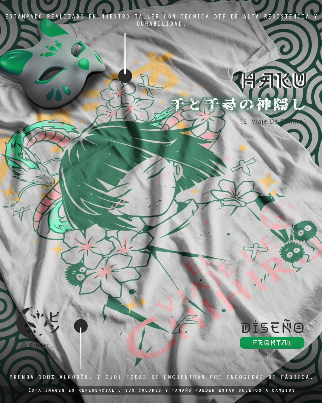 Diseño Haku - El Viaje de Chihiro Tradicional
