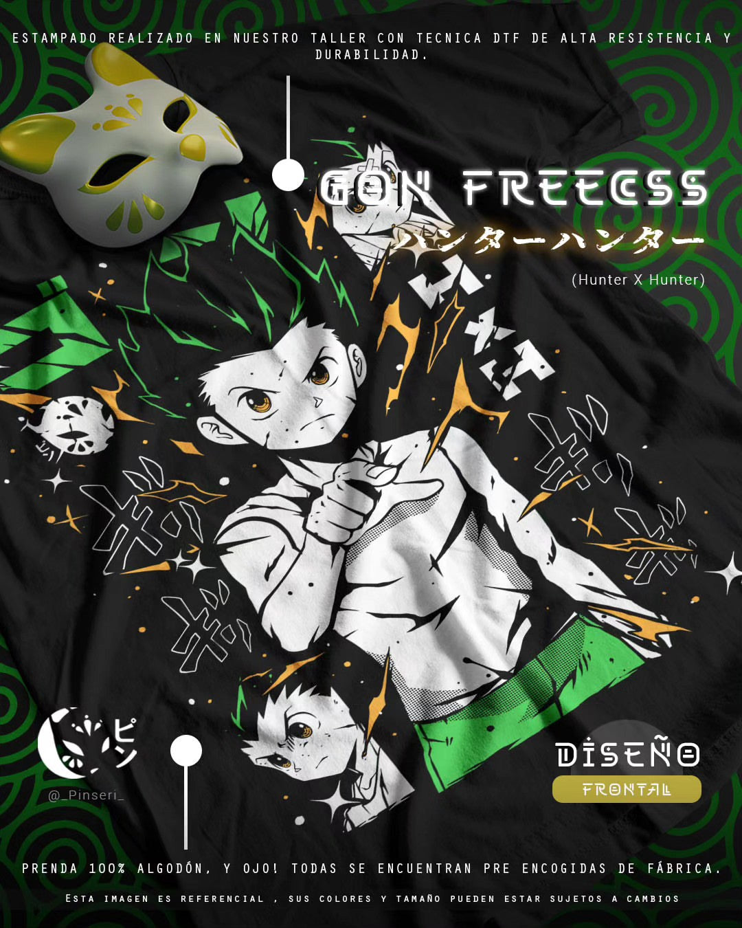 Diseño Gon Freecss  - Hunter × Hunter Tradicional