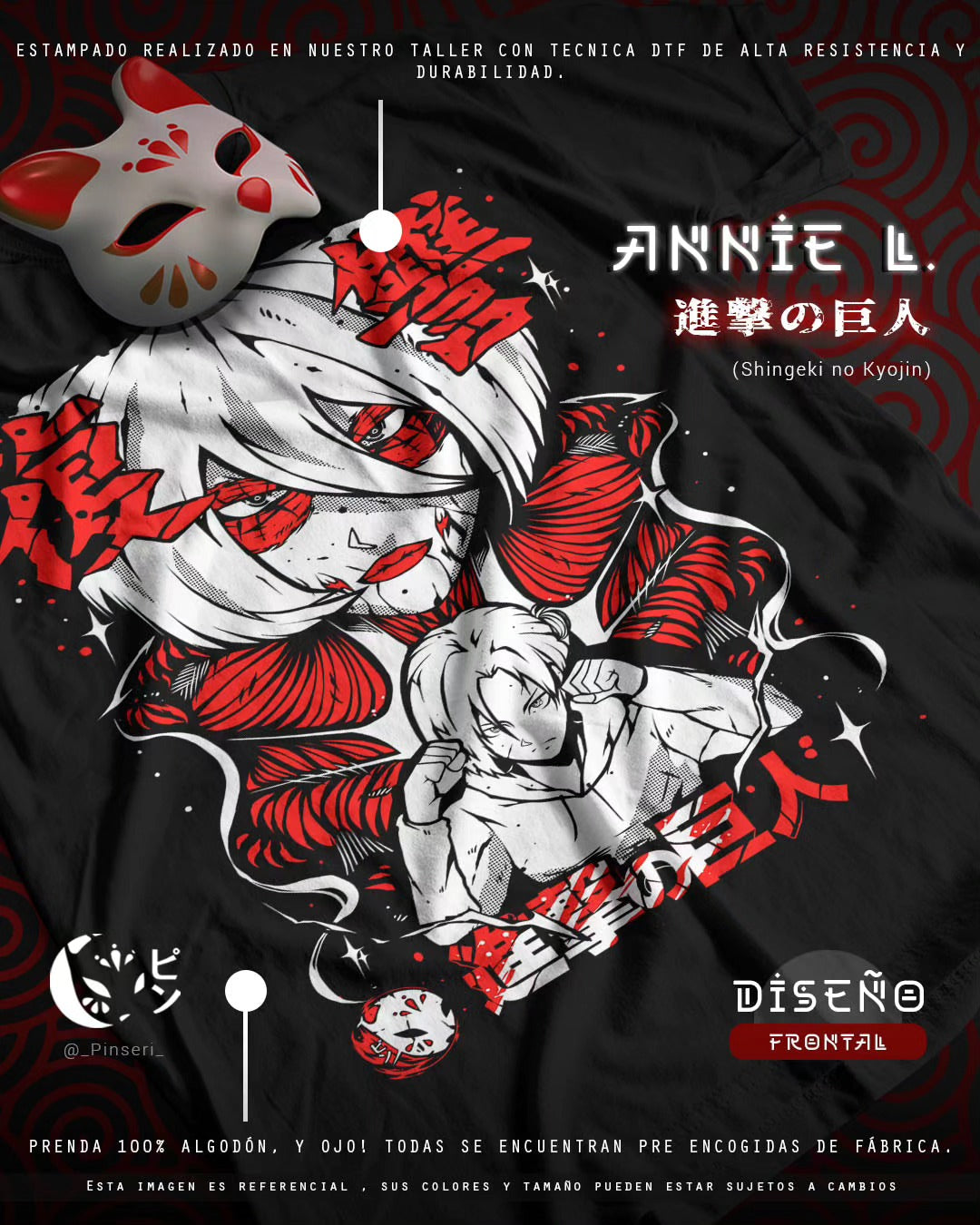 Diseño Annie Leonhart - Shingeki no Kyojin Tradicional
