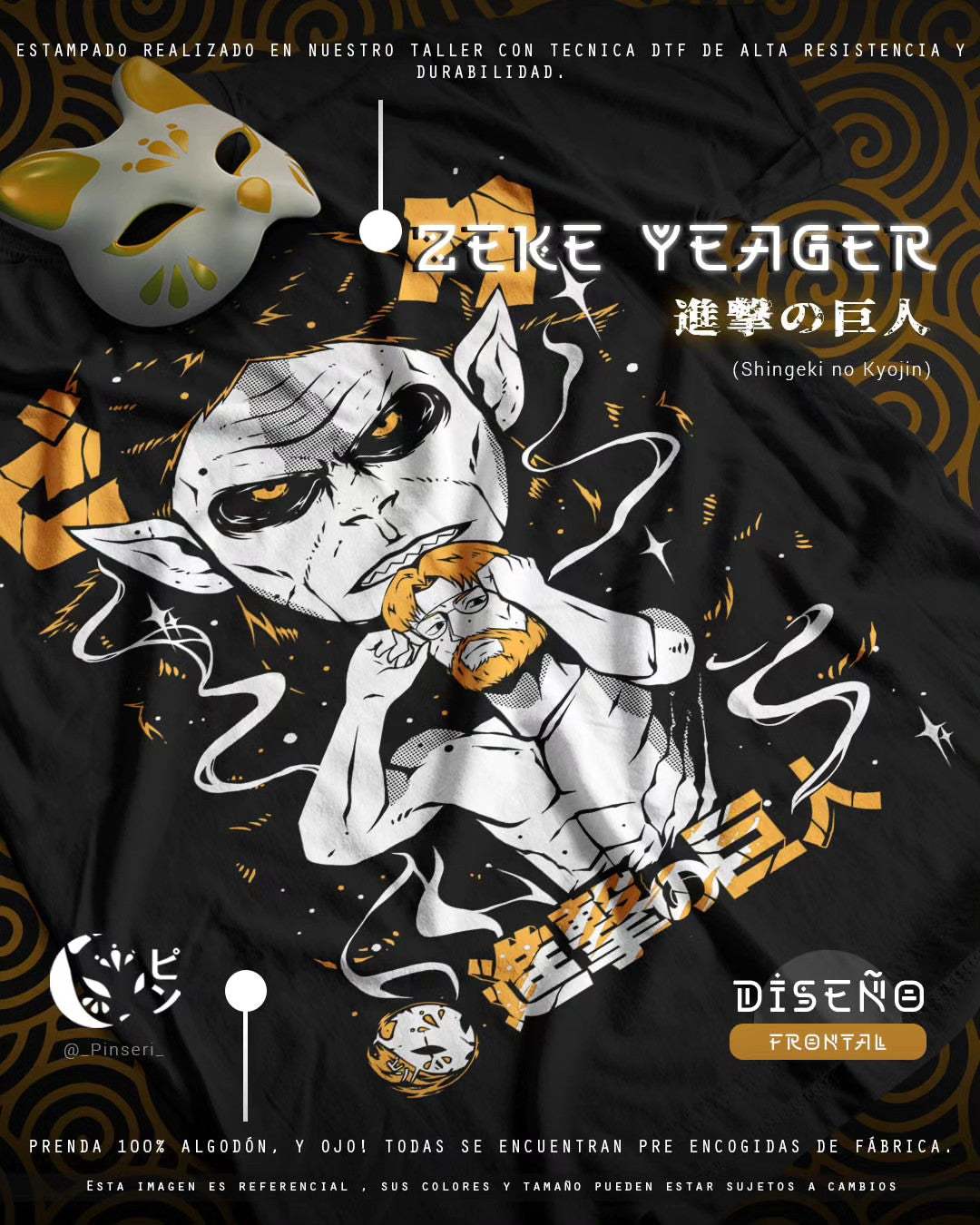 Diseño Zeke Yeager - Shingeki no Kyojin Tradicional