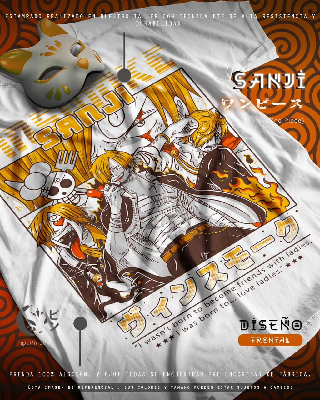 Diseño Sanji - One Piece Tradicional