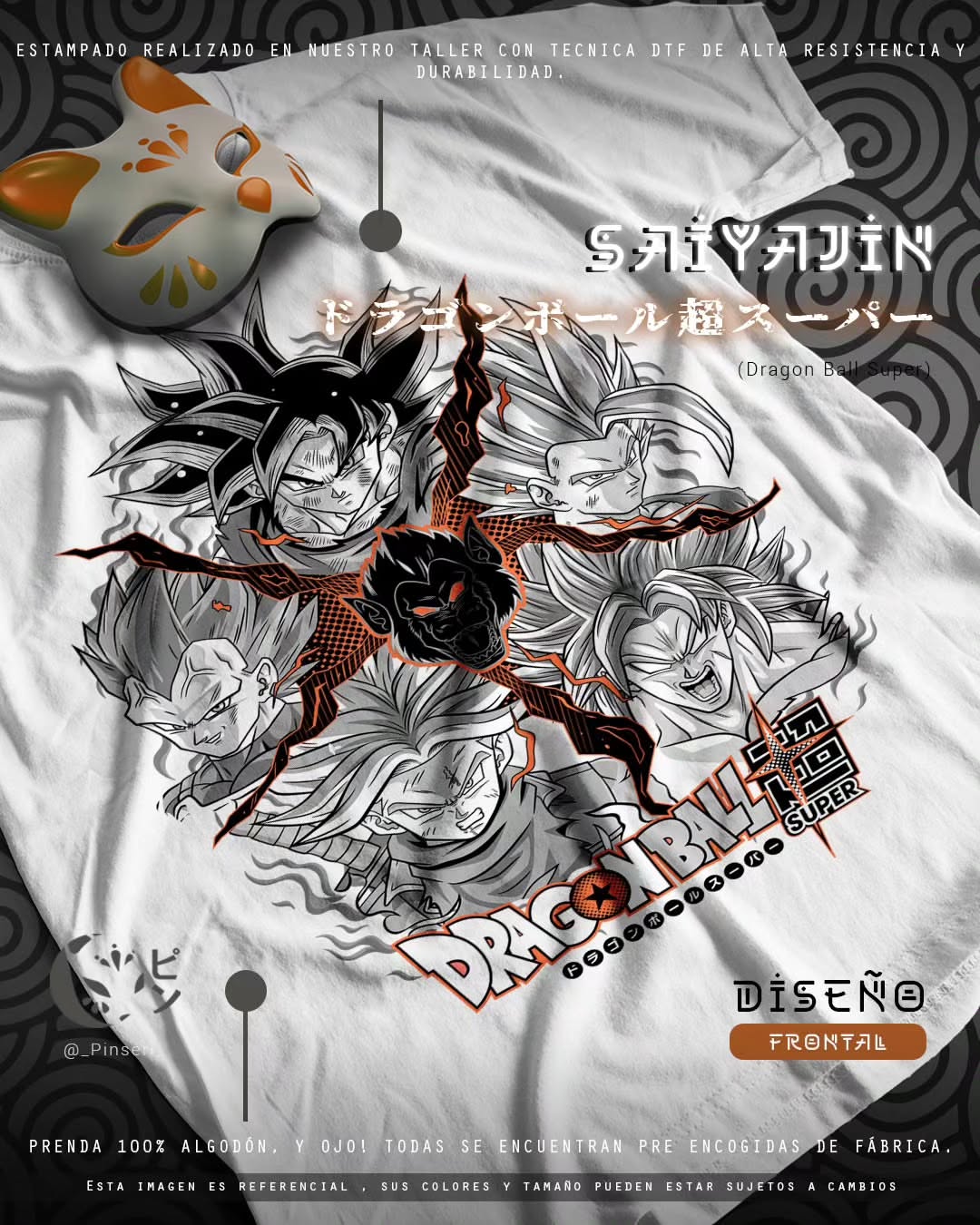 Diseño Saiyajin - Dragon Ball Z Tradicional