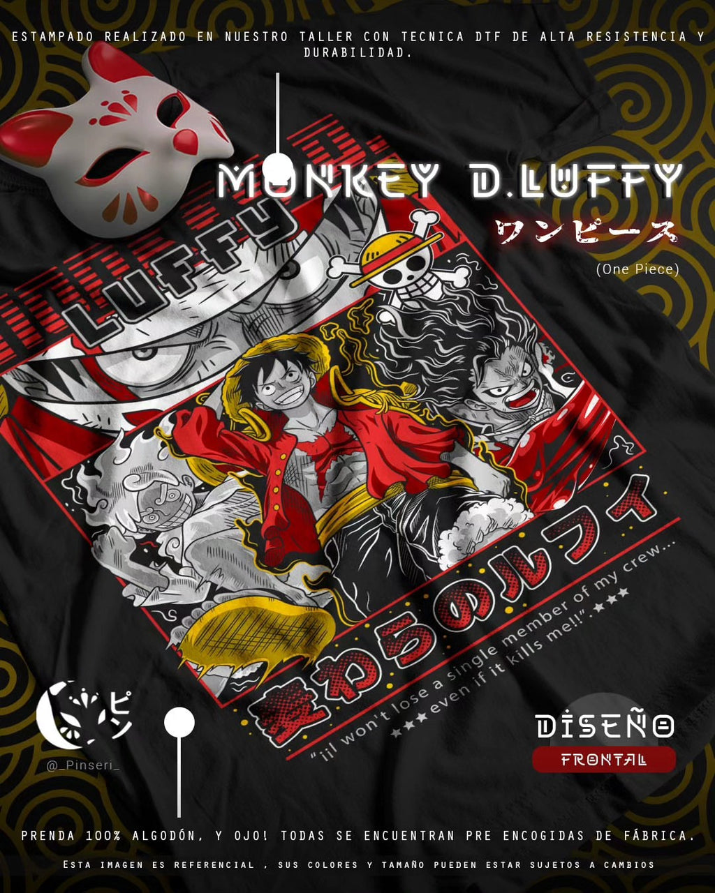 Diseño Monkey D. Luffy - One Piece Tradicional