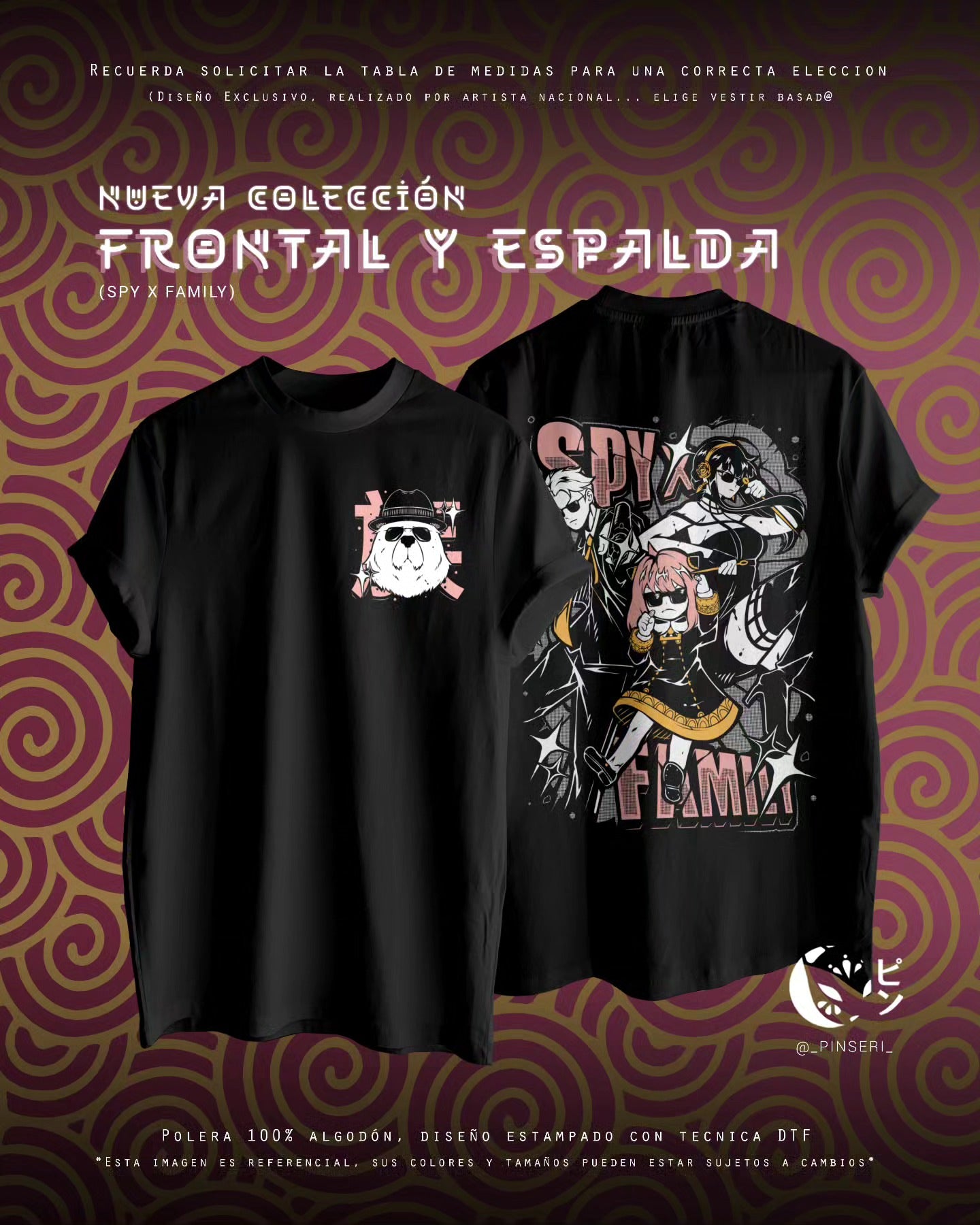 Diseño Forger´s - Spy X Family Frontal y Espalda