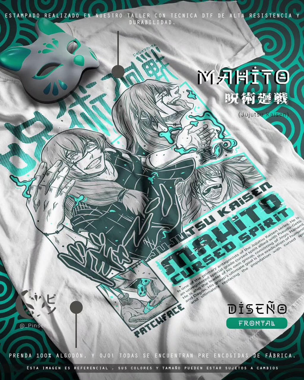 Diseño Mahito - Jujutsu Kaisen Tradicional
