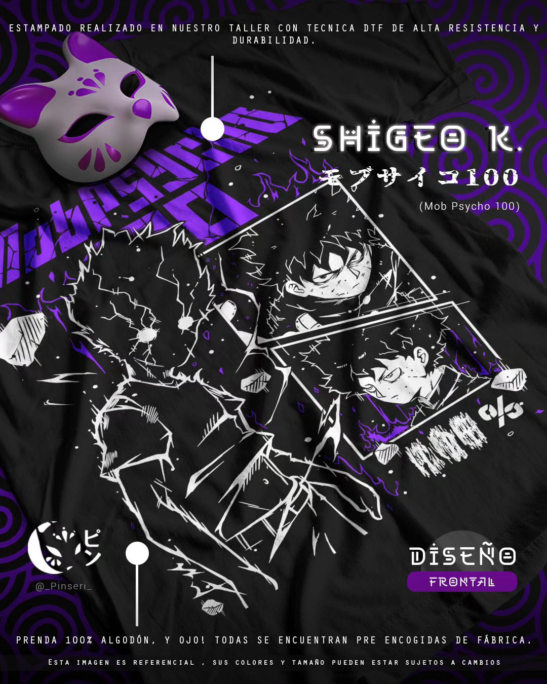 Diseño Shigeo Kageyama - Mob Psycho 100 Tradicional