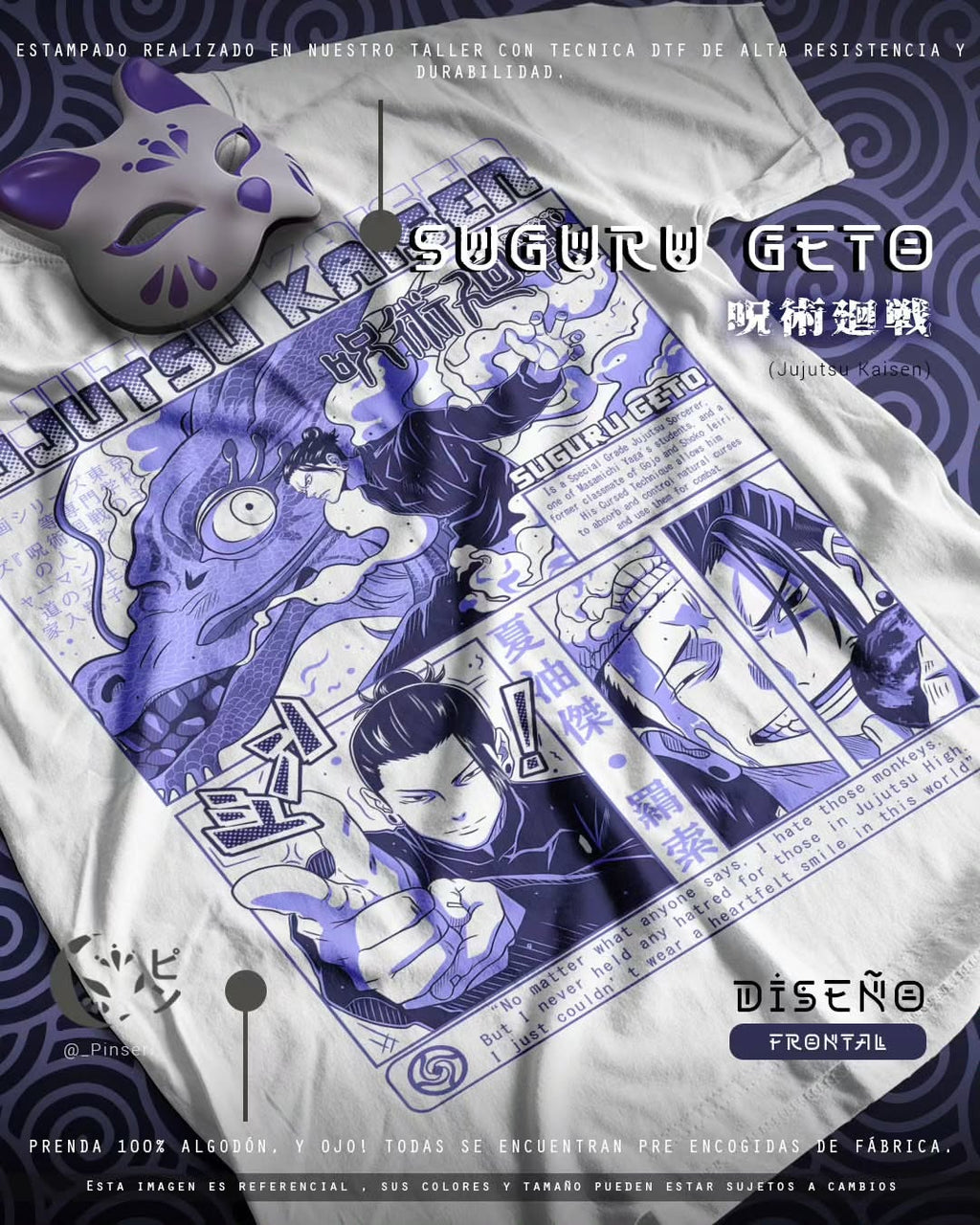 Diseño Getō - Jujutsu Kaisen Tradicional