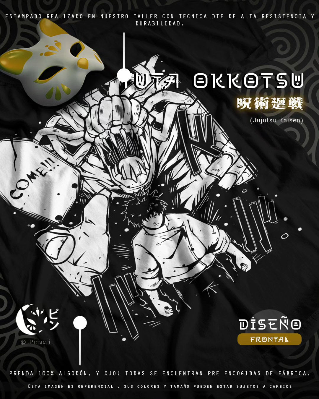 Diseño Yūta - Jujutsu Kaisen Tradicional