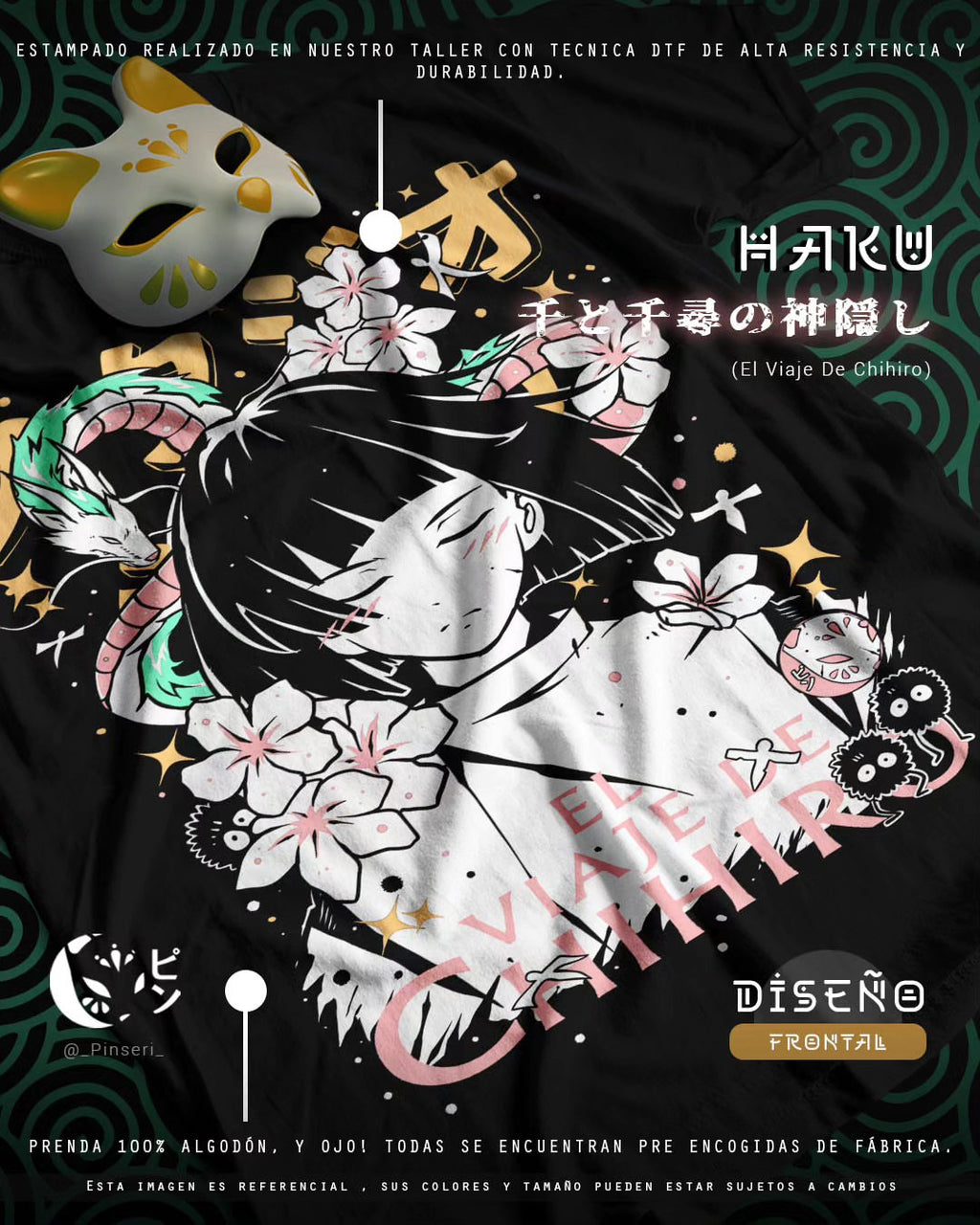 Diseño Haku - El Viaje de Chihiro Tradicional