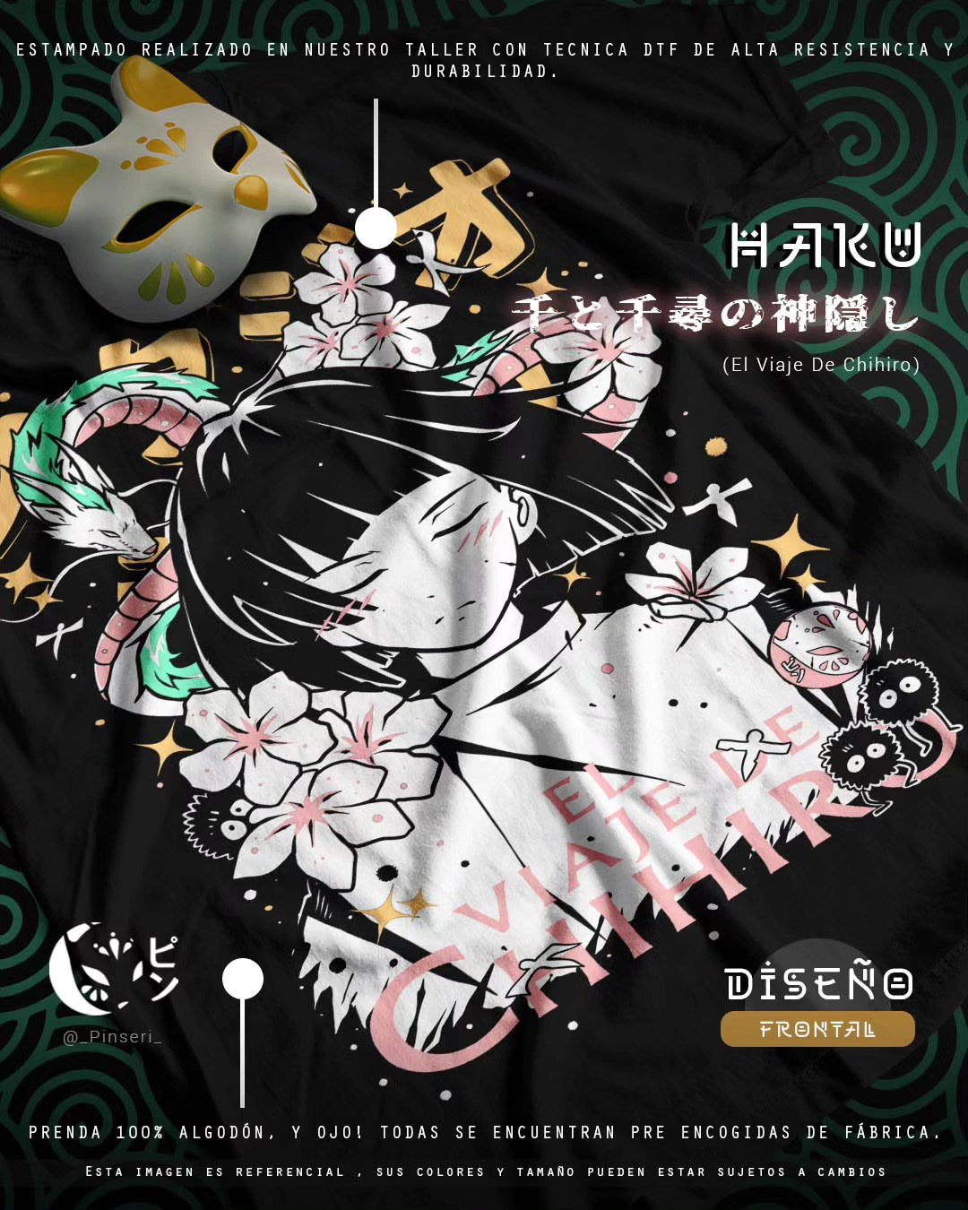 Diseño Haku - El Viaje de Chihiro Tradicional
