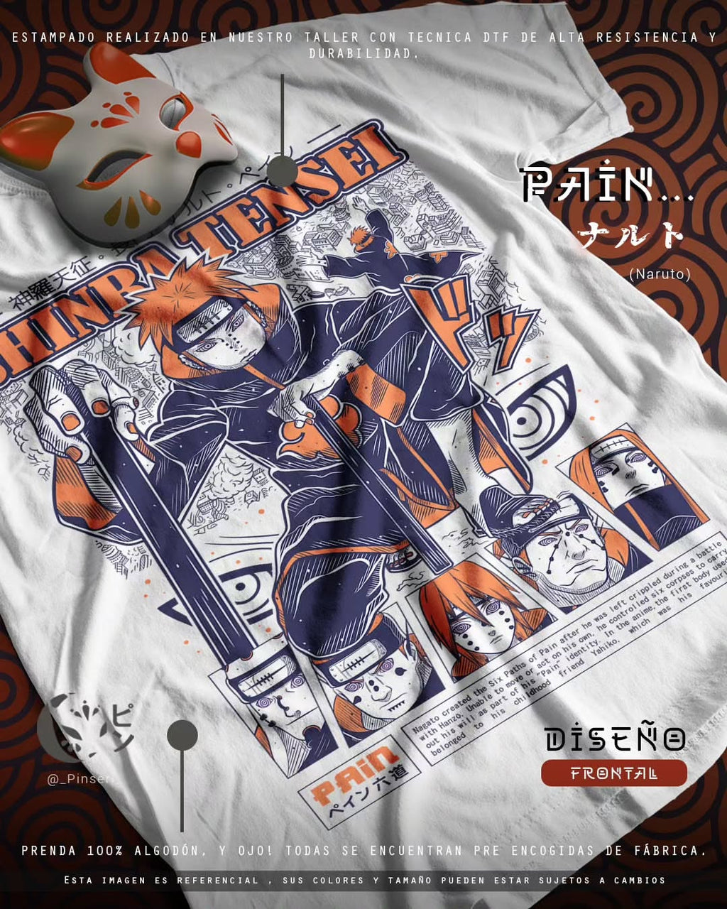 Diseño Pain - Naruto Tradicional