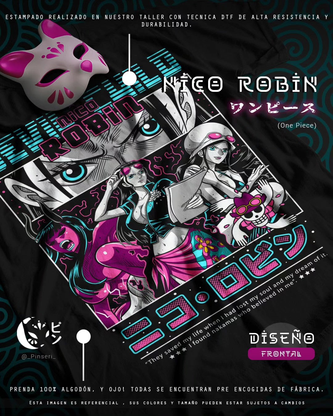 Diseño Nico Robin - One Piece Tradicional