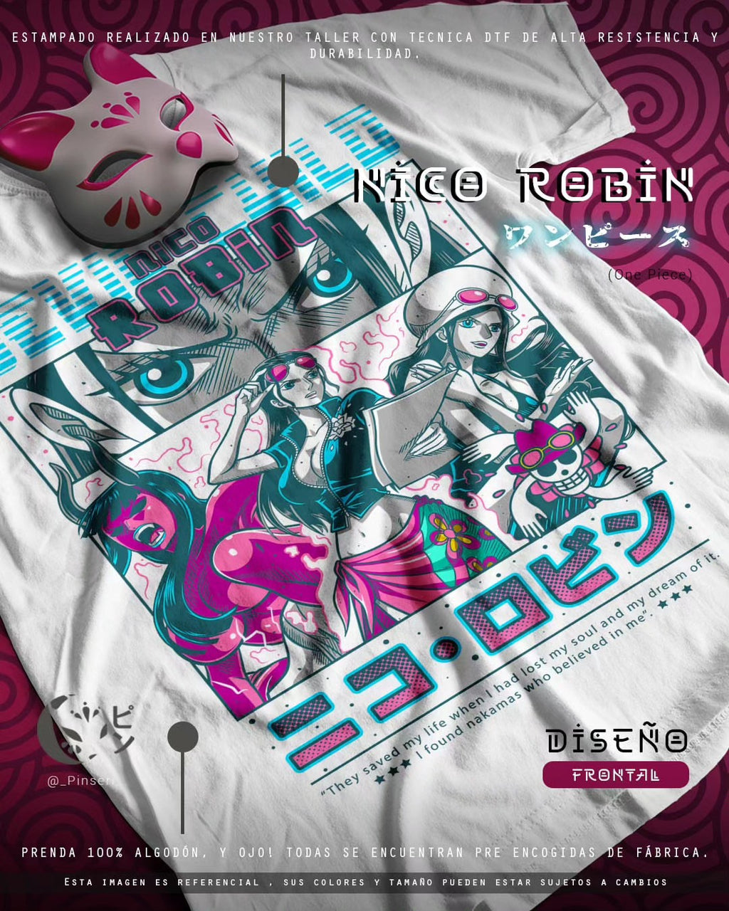 Diseño Nico Robin - One Piece Tradicional