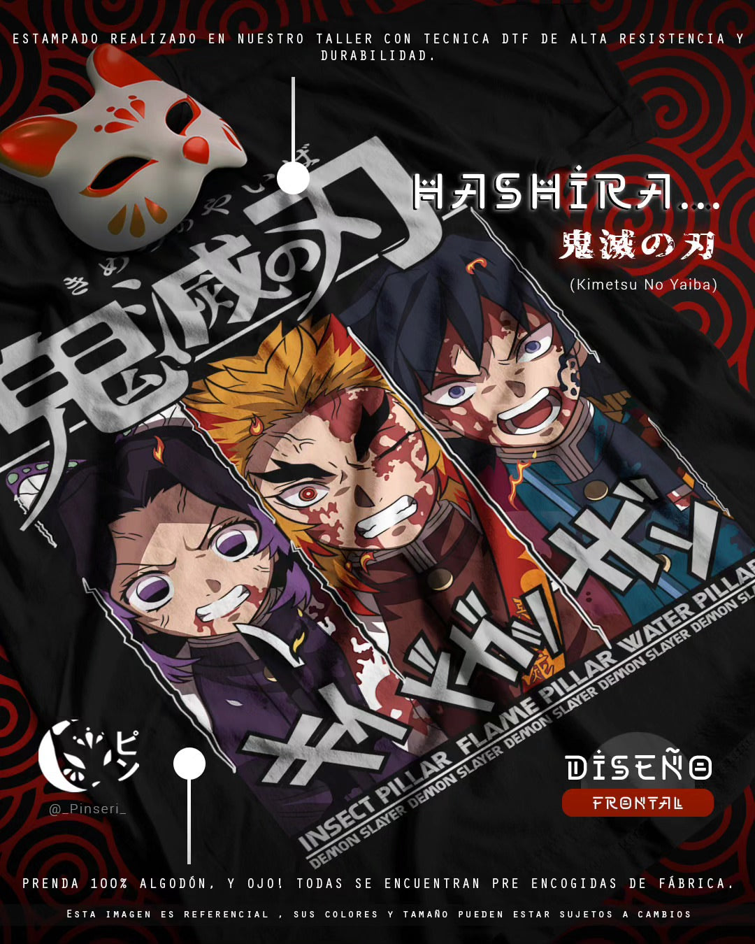 Diseño Hashira V1 - Kimetsu No Yaiba Tradicional