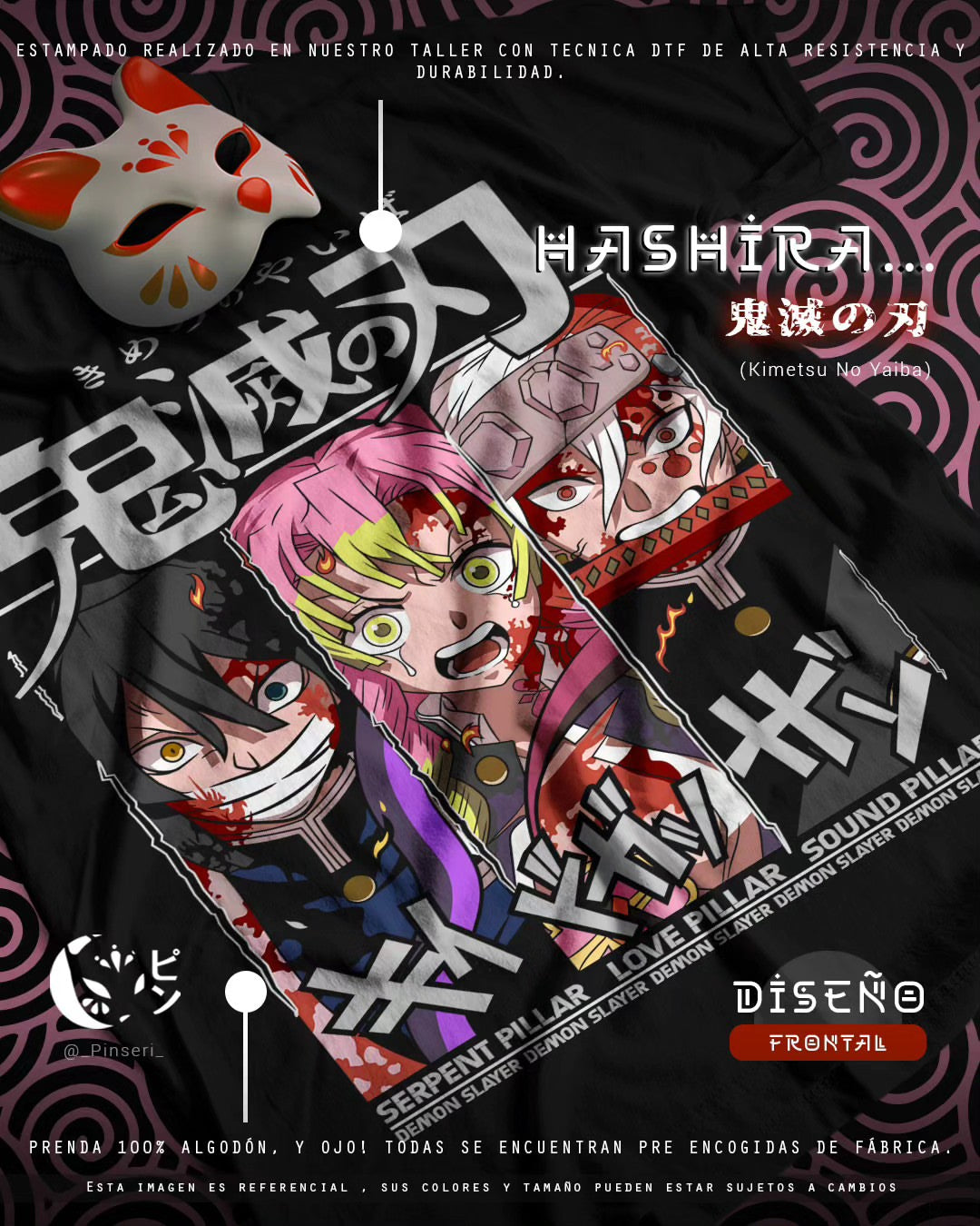 Diseño Hashira V2 - Kimetsu No Yaiba Tradicional