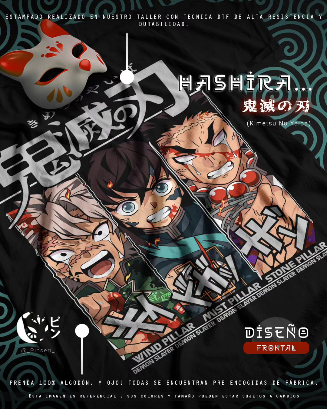 Diseño Hashira V3 - Kimetsu No Yaiba Tradicional