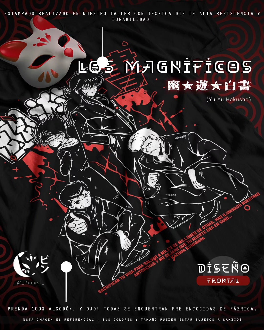 Diseño  Los Magníficos - Yū Yū Hakusho Tradicional