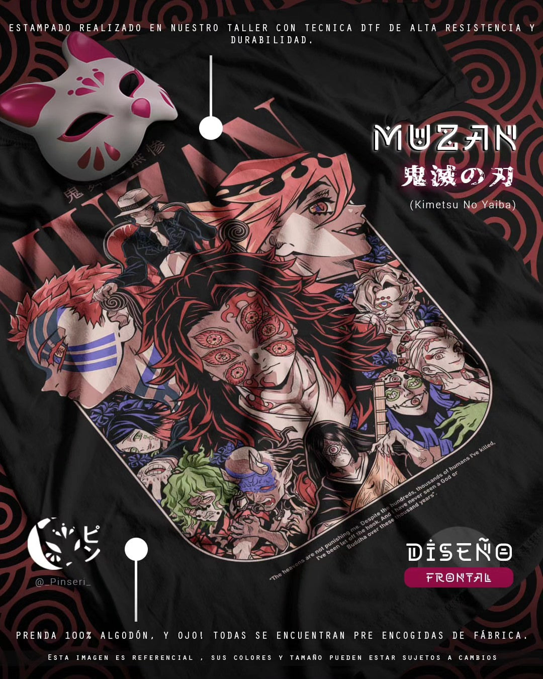 Diseño Muzan - Kimetsu no Yaiba Tradicional