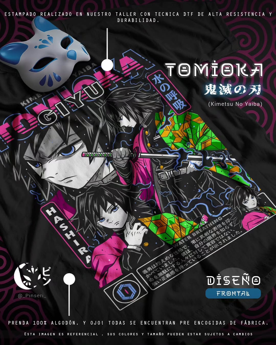 Diseño Tomioka - Kimetsu no Yaiba Tradicional
