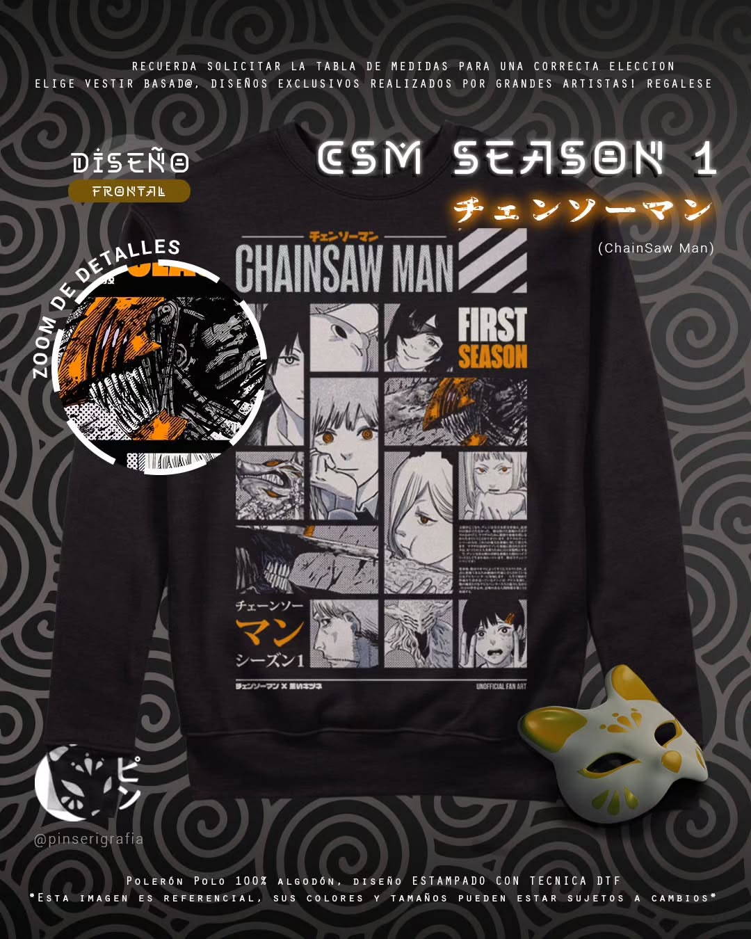 Polo Diseño CSM Season1 - Chainsaw Man Tradicional