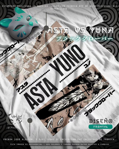 Diseño Asta VS Yuno - Black Clover Tradicional