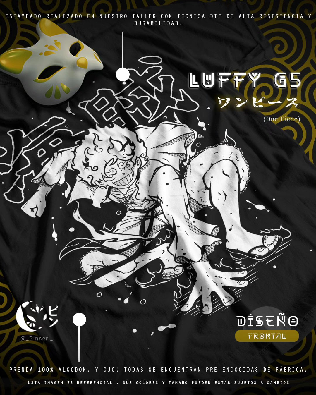 Diseño Luffy G5 - One Piece Tradicional
