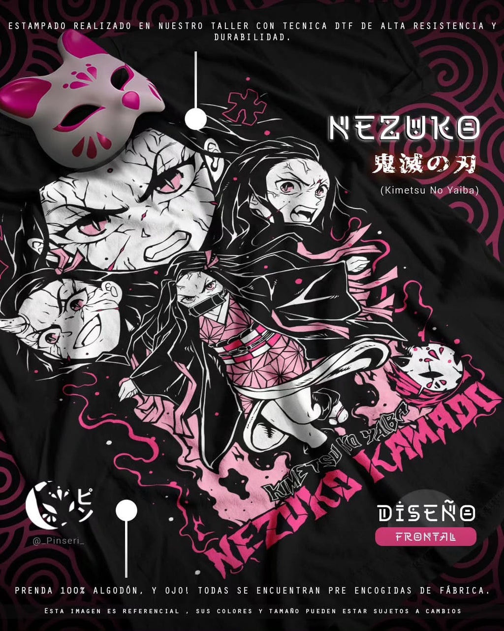 Diseño Nezuko - Kimetsu no Yaiba Tradicional