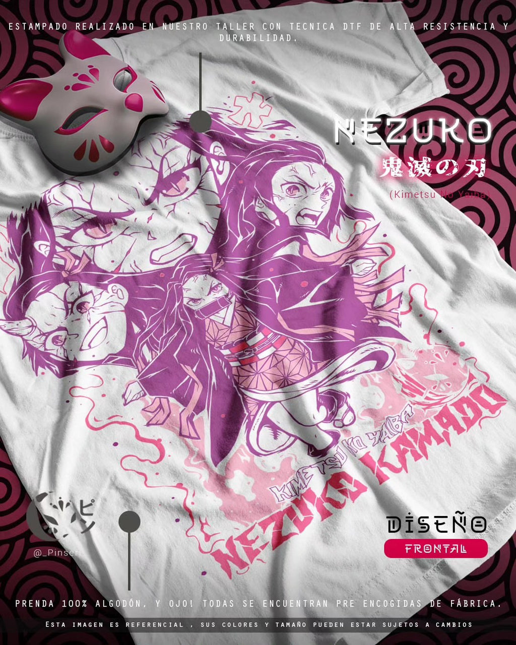 Diseño Nezuko - Kimetsu no Yaiba Tradicional
