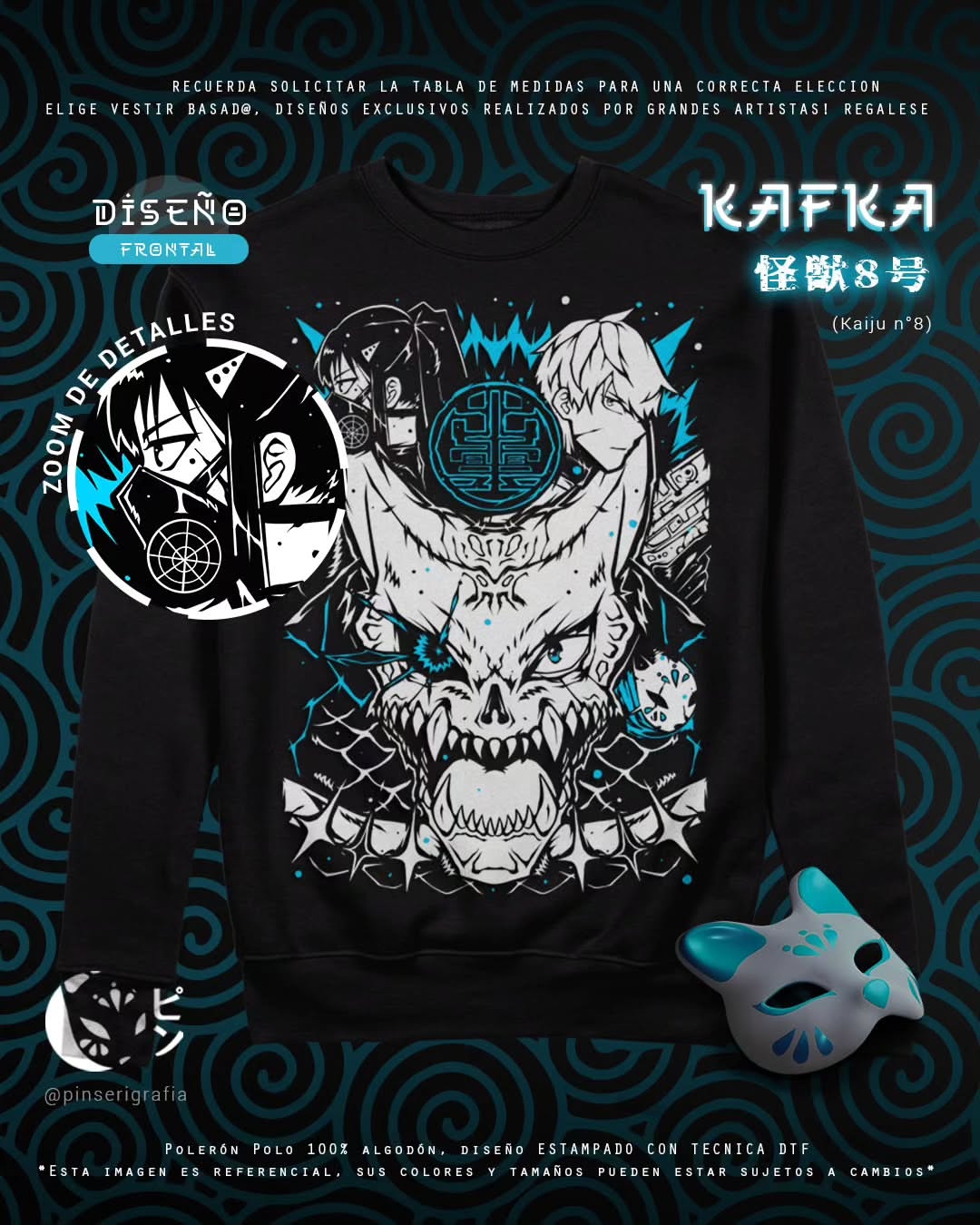 Polo Kafka - Kaiju nº 8 Tradicional