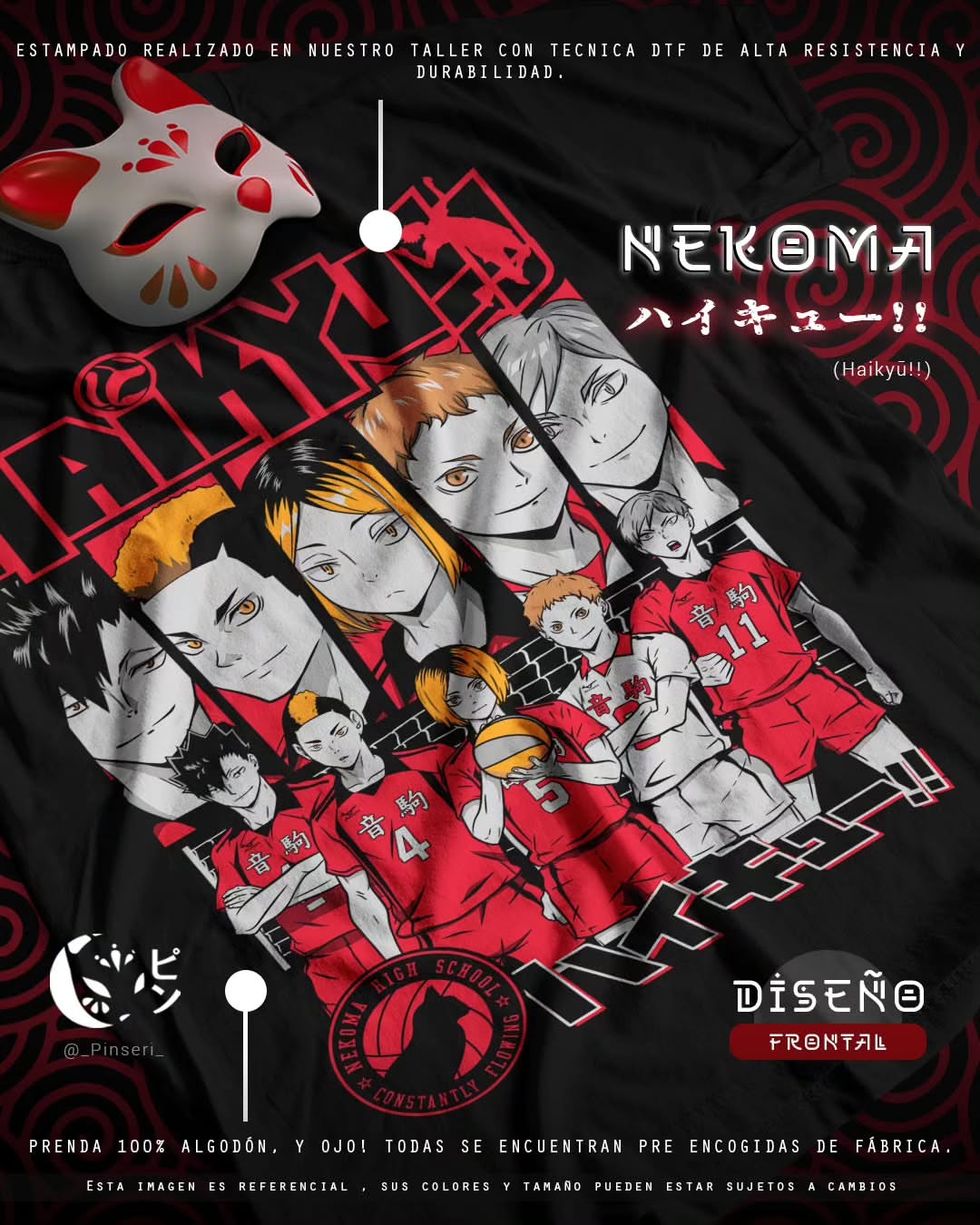 Diseño Nekoma - Haikyū!! Tradicional
