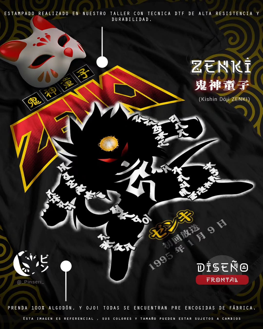 Diseño Zenki - Kishin Dōji Zenki Tradicional