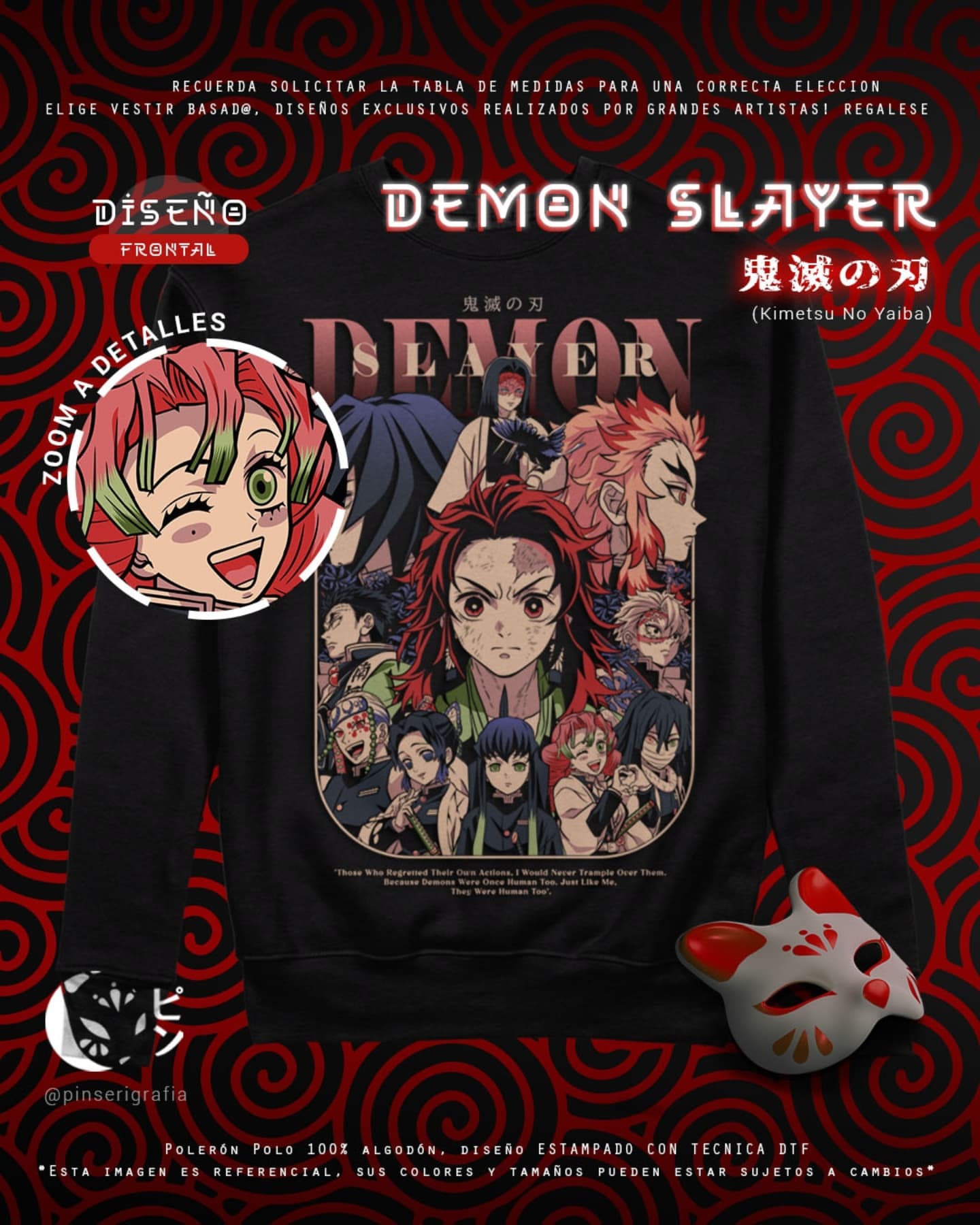 Polo Diseño Demon Slayer - Kimetsu no Yaiba