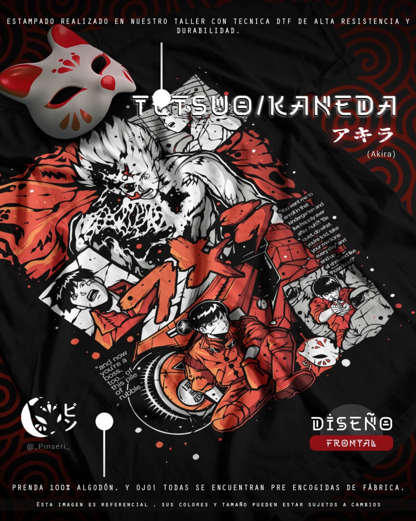 Diseño Tetsuo / Kaneda - Akira Tradicional