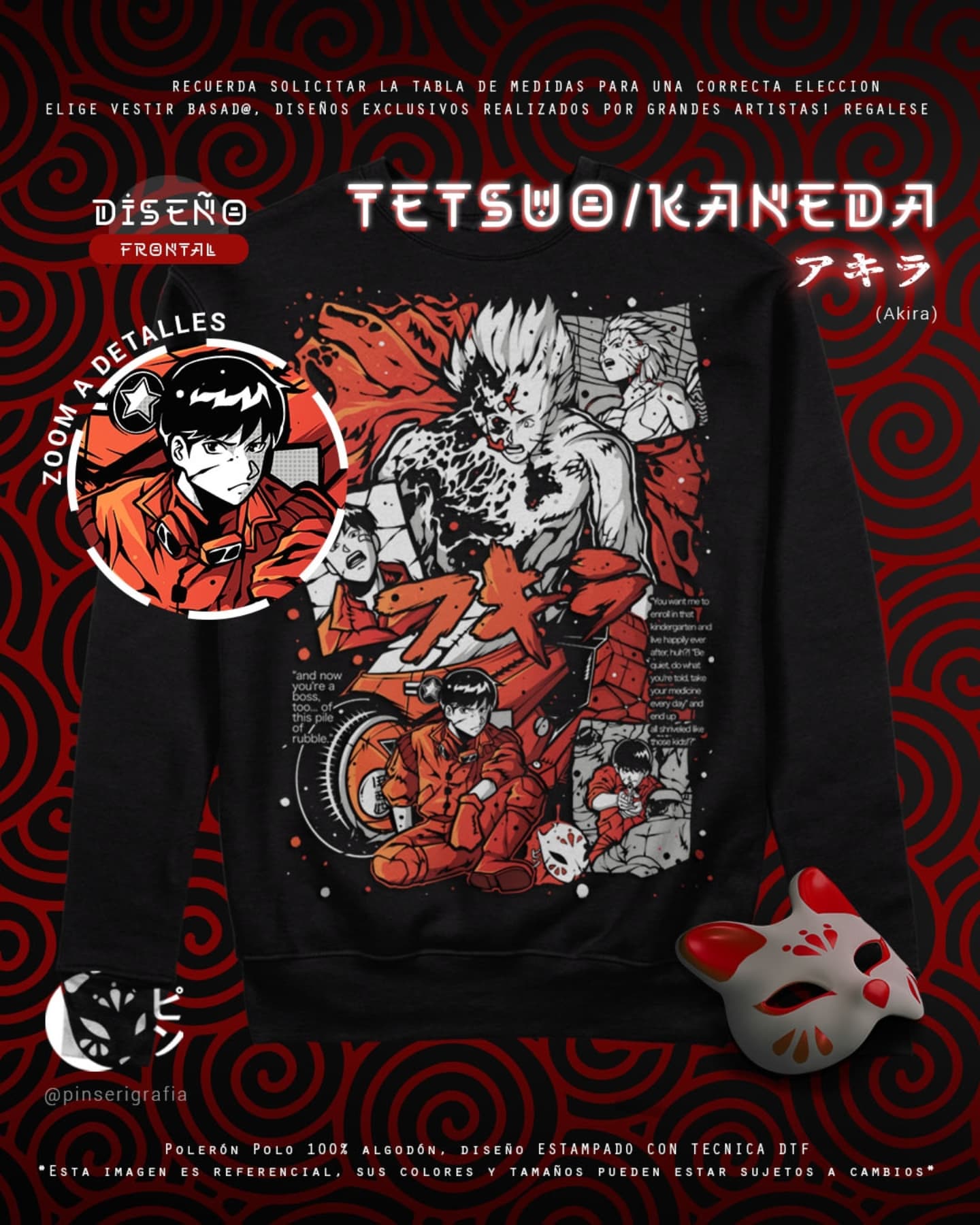 Polo Diseño Tetsuo / Kaneda - Akira