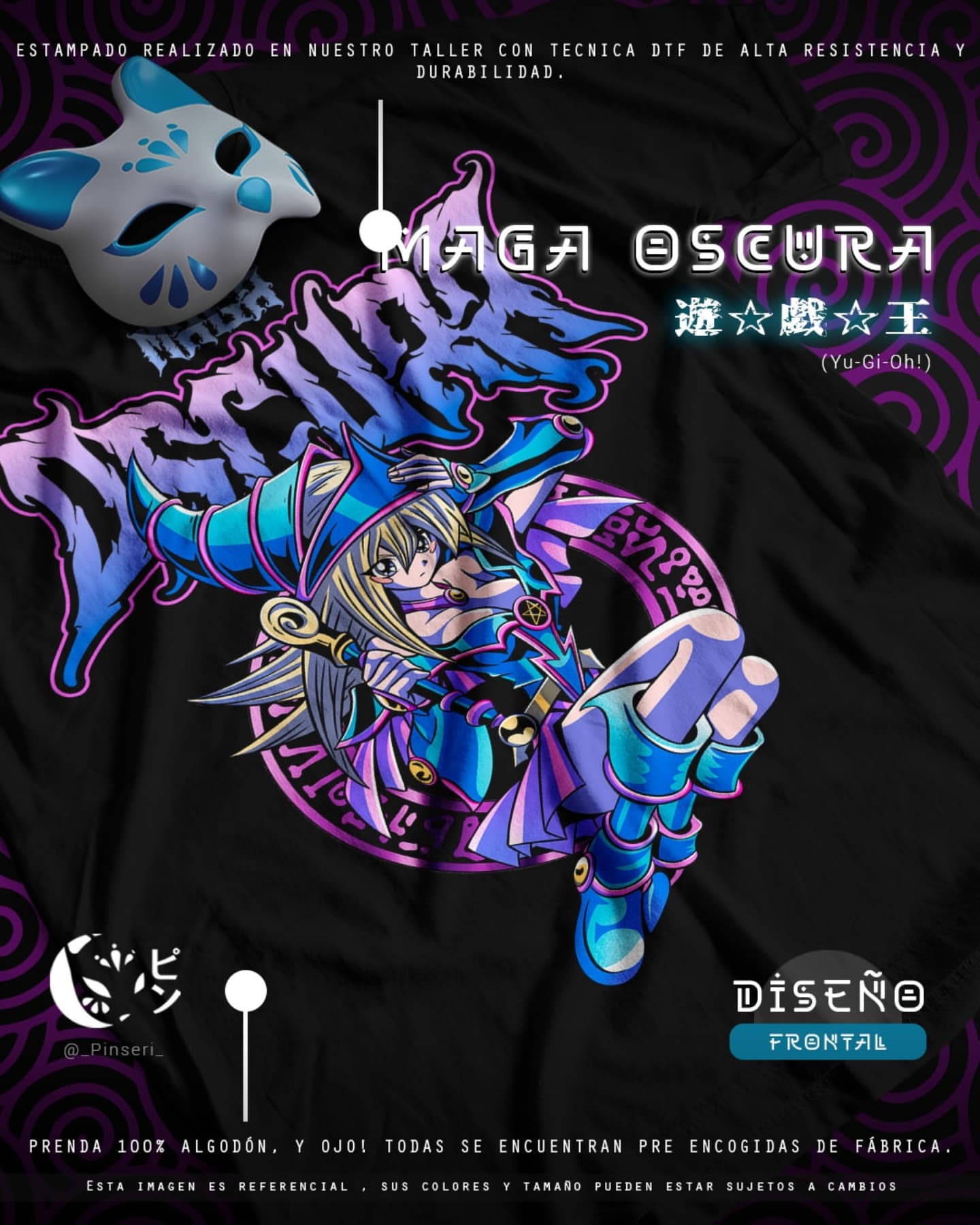 Diseño Maga Oscura - Yu-Gi-Oh! Tradicional