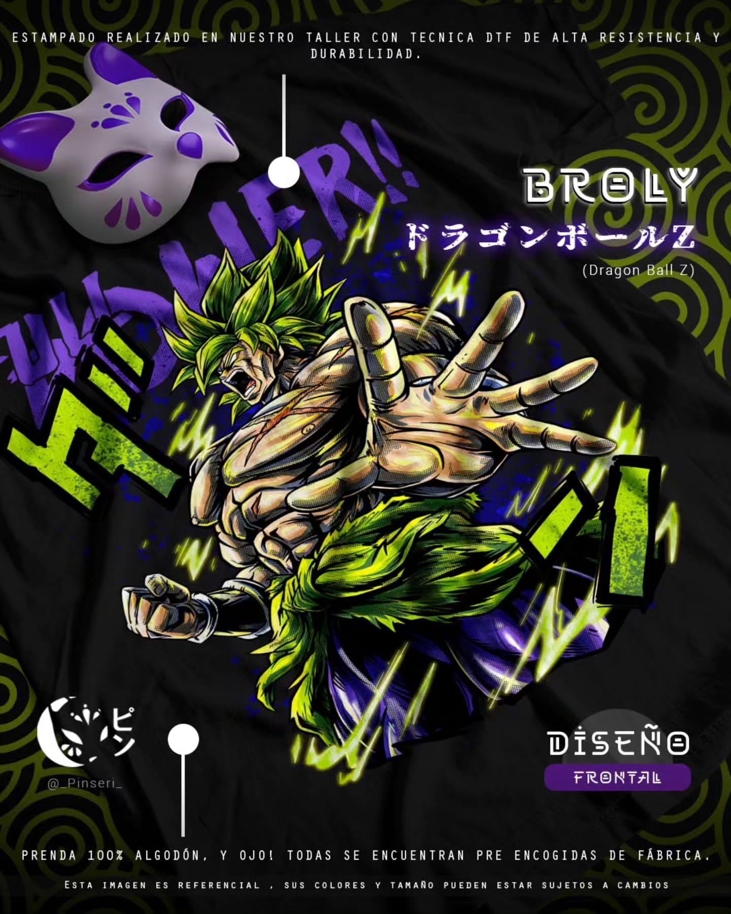 Diseño Broly - Dragon Ball Z Tradicional