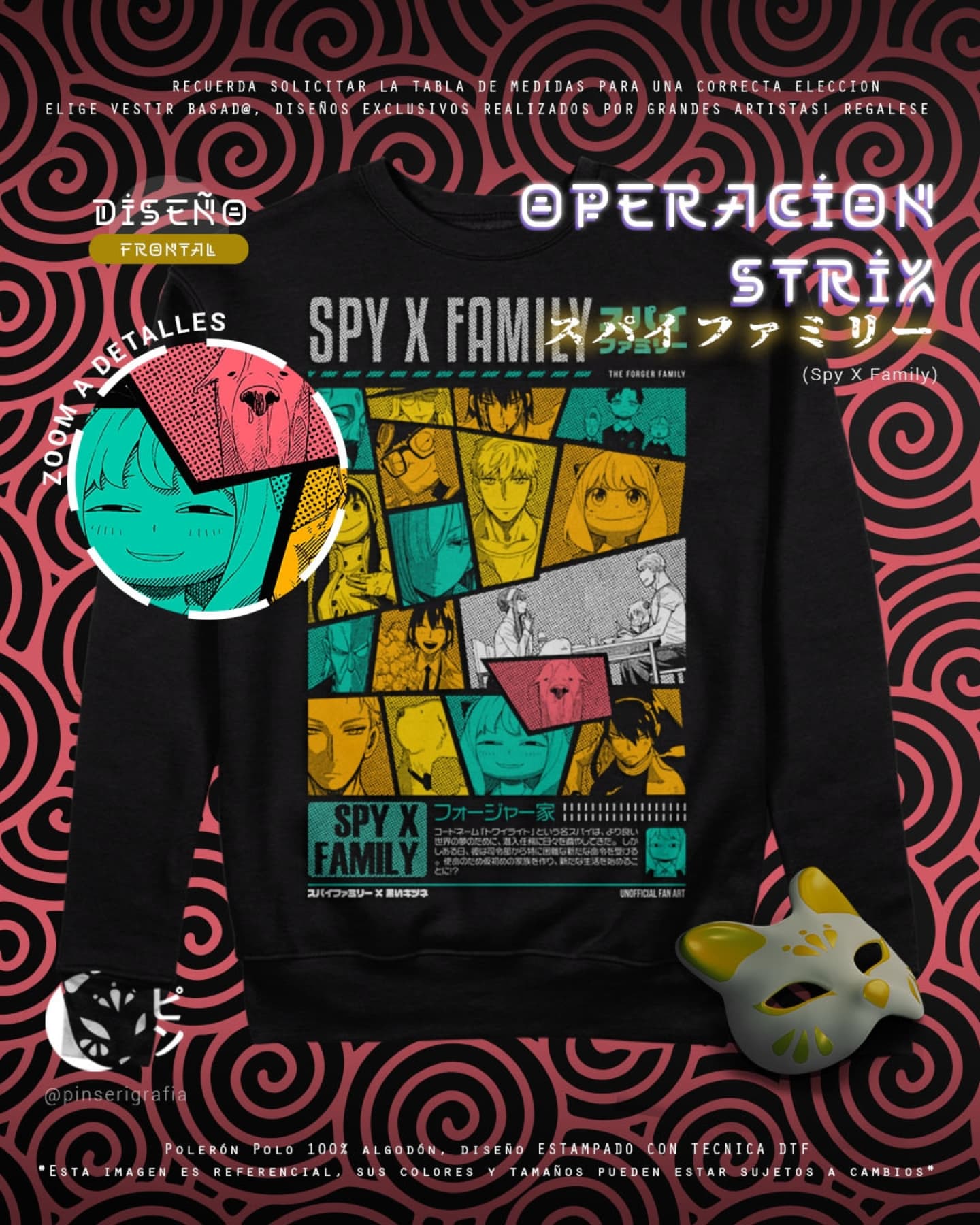 Polo Operación Strix - Spy X Family Tradicional