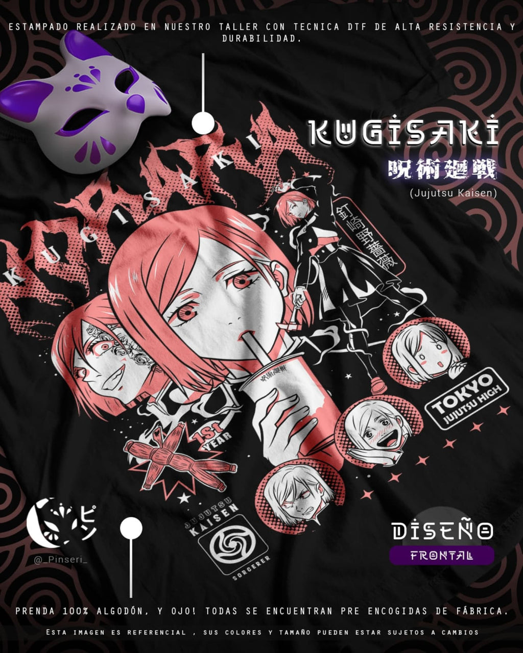 Diseño Kugisaki - Jujutsu Kaisen Tradicional