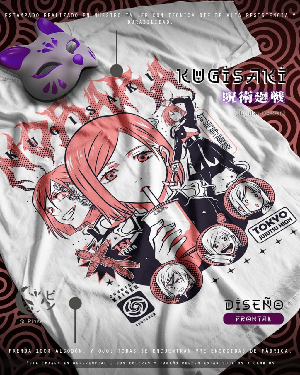 Diseño Kugisaki - Jujutsu Kaisen Tradicional