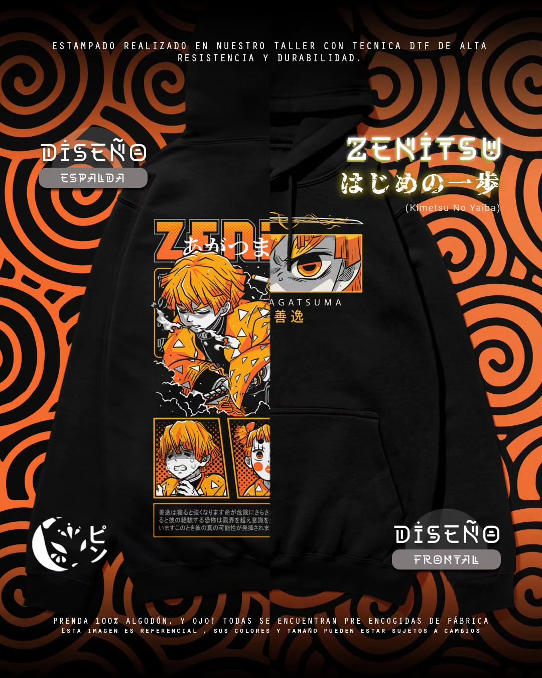 Canguro Zenitsu - Kimetsu no Yaiba Tradicional